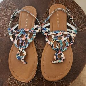Brand new Kellie and katie thong sandals